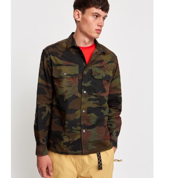 TRÈS BIEN Camo Heavy Cotton Shirt Jacket - Picture 2 of 10
